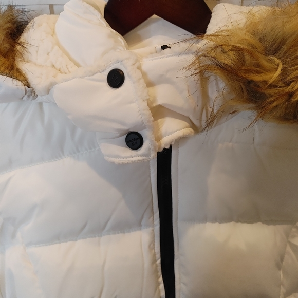 MADDEN GIRL WOMEN'S PUFFER JACKET, WHITE L - Picture 9 of 16